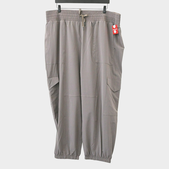 Spanx Smoke Petite Out Of Office Cargo Jogger Pants Size 3X 50638Q - Picture 1 of 8